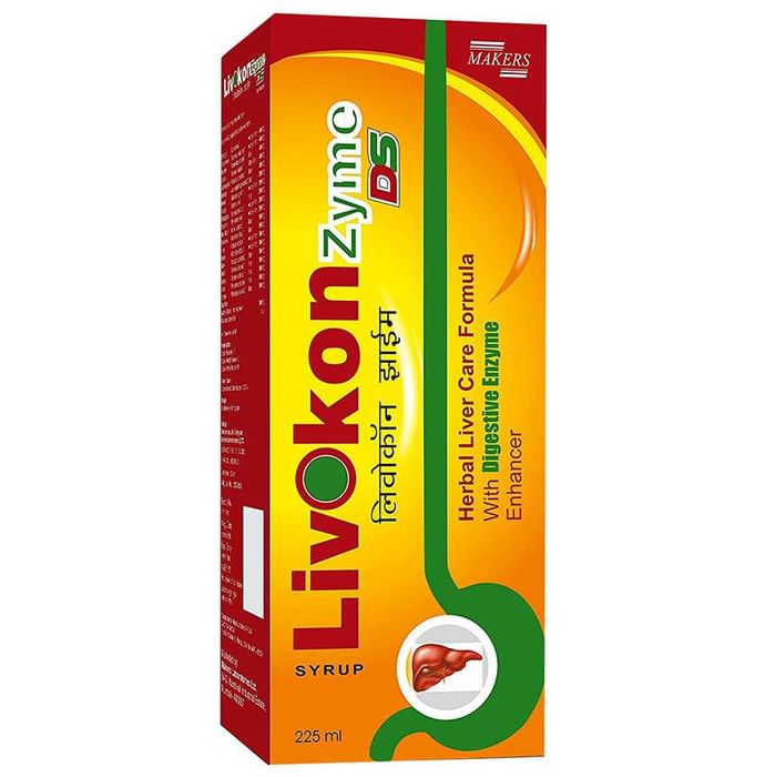 Livokon Zyme DS Herbal Liver care with Digestive Enzyme Enhancer Syrup