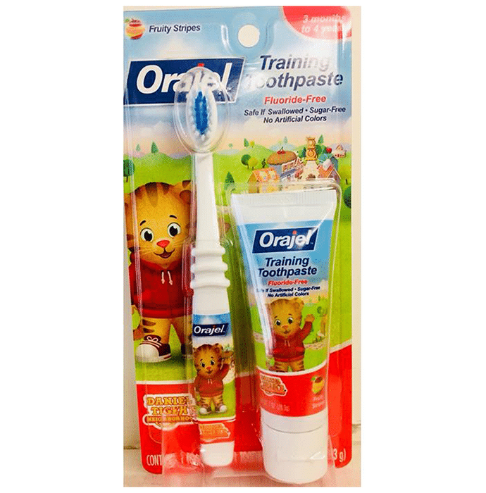 Orajel Daniel Tiger's Training Toothpaste 28.3gm with Toothbrush