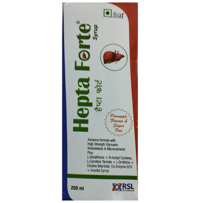 Hepta Forte Syrup Pineapple Sugar Free