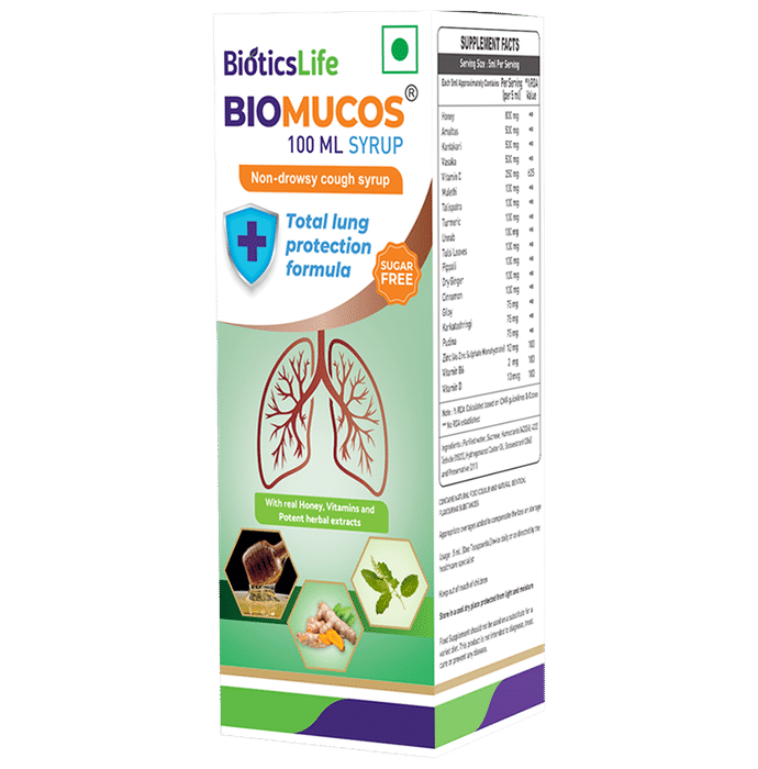 BioticsLife Biomucos Syrup (100ml Each) Sugar Free