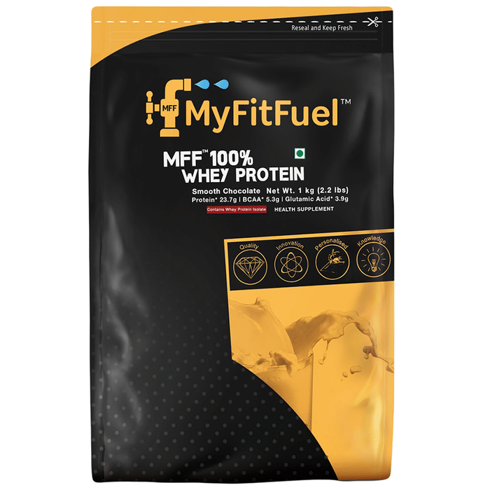 MyFitFuel 100% Whey Protein Powder Chocolate Smooth