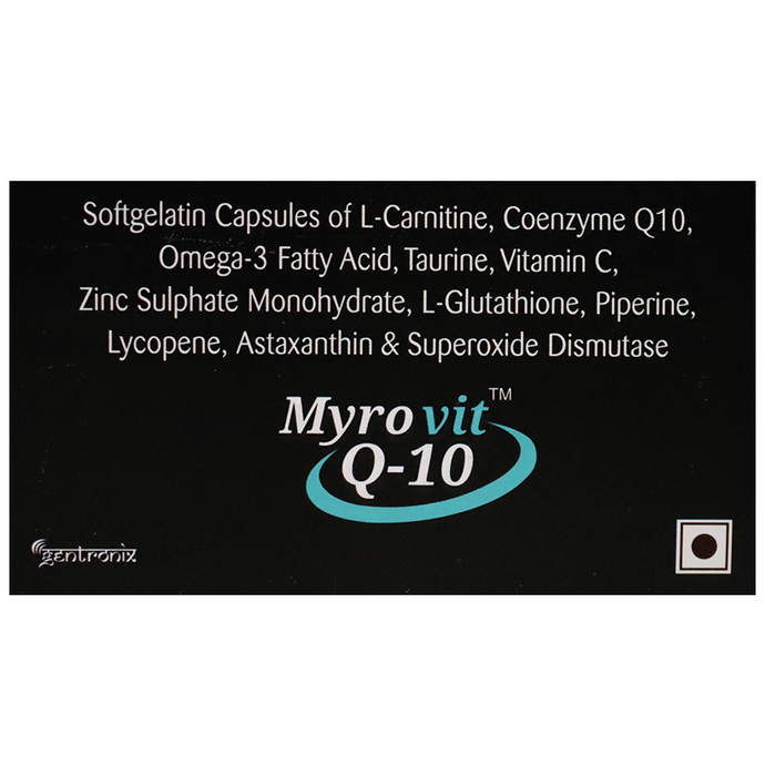 Myro vit Q 10 Soft Gelatin Capsule