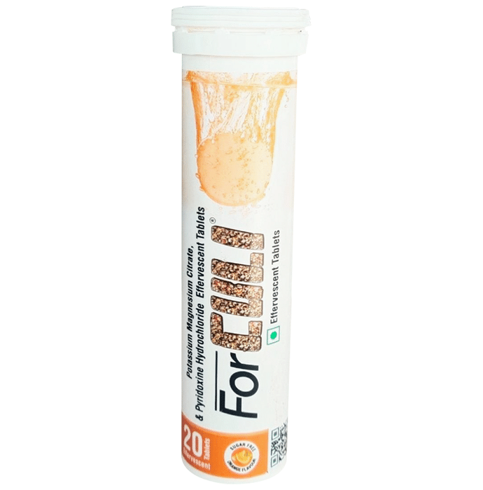 Forculi Effervescent Tablets (20 Each) Orange Sugar Free