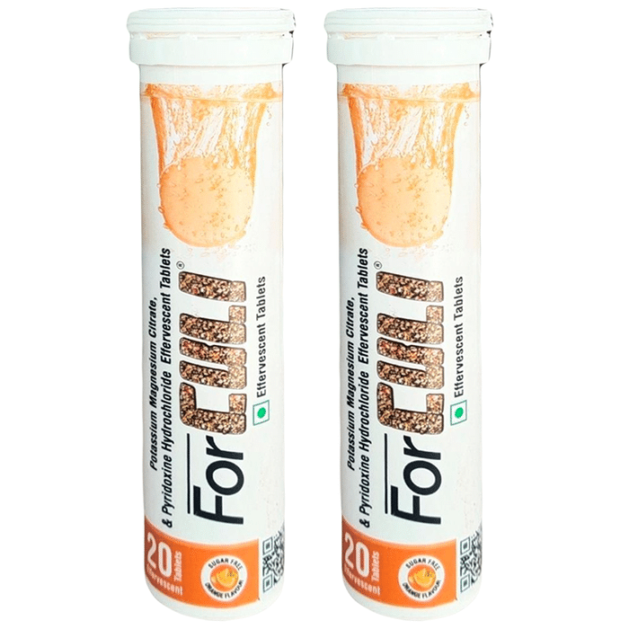 Forculi Effervescent Tablets (20 Each) Orange Sugar Free