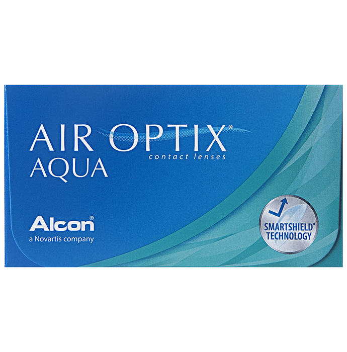 Alcon Air Optix Aqua Contact Lens Optical Power -1.5 Transparent Spherical