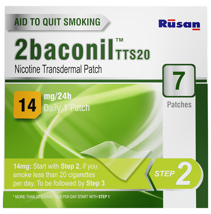 2baconil 14mg Nicotine Transdermal Patch Step 2