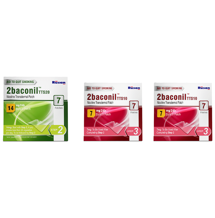2baconil Patches Therapy for Less Than 20 Cigarettes a Day