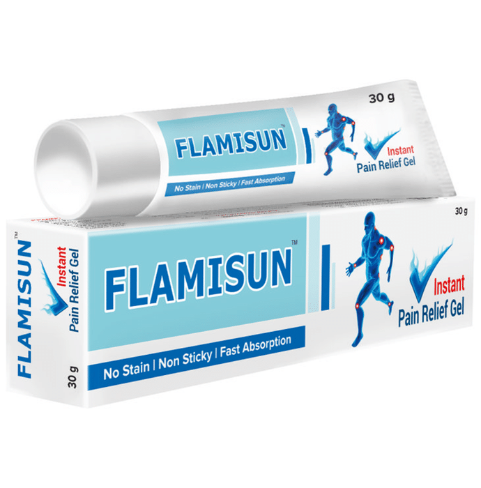 Flamisun Pain Relief Gel from Back Pain Neck Pain Knee Pain Joint Pain Sprains Injury