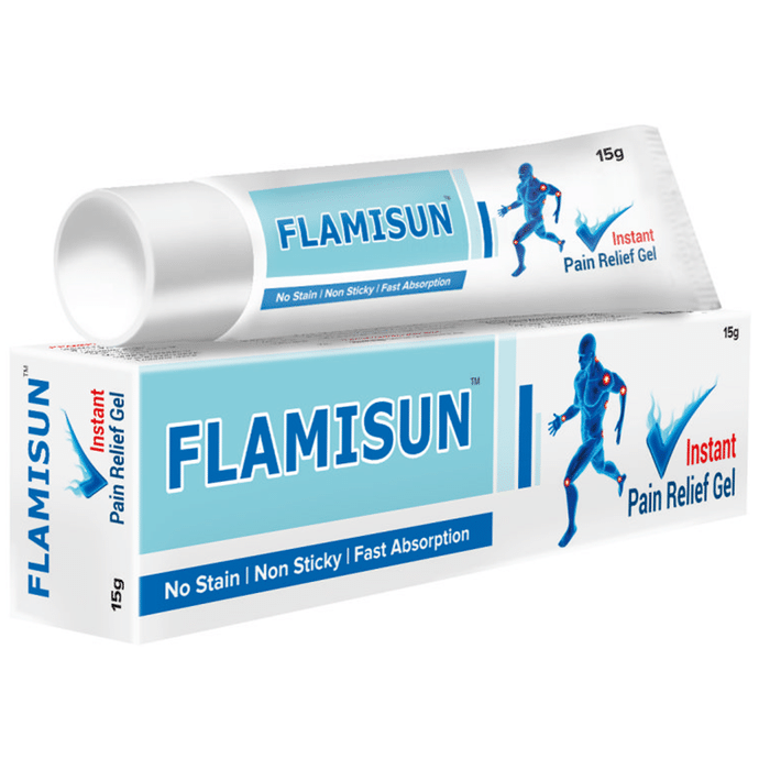 Flamisun Pain Relief Gel from Back Pain Neck Pain Knee Pain Joint Pain Sprains Injury