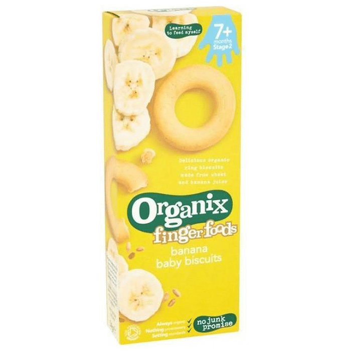 Organix Finger Foods Baby Biscuits Banana