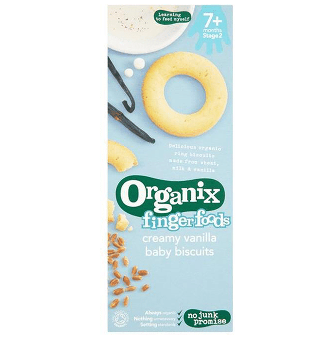 Organix Finger Foods Baby Biscuits Creamy Vanilla