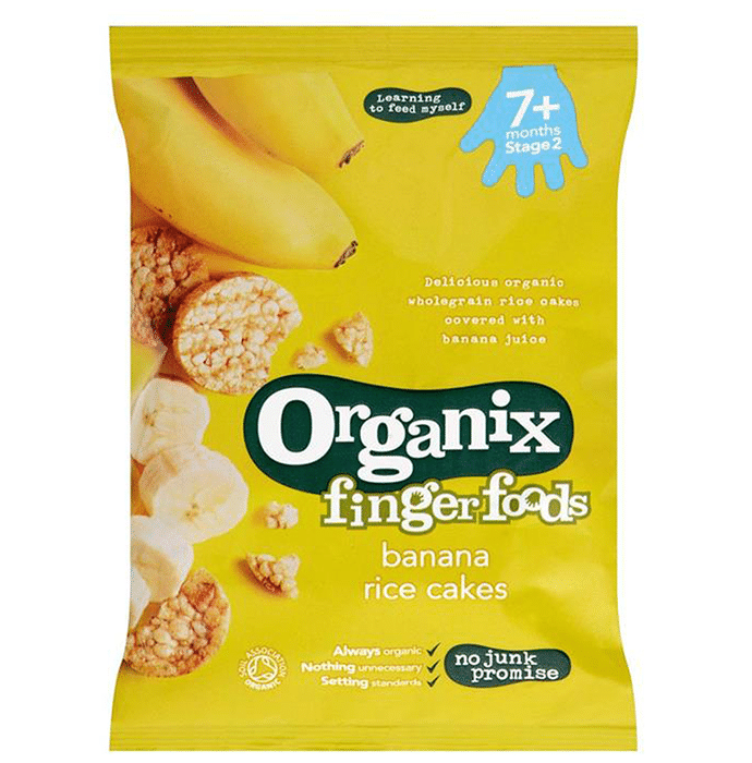 Organix Finger Foods Rice Cakes Banana