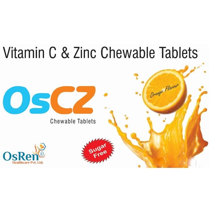 Oscz Chewable Tablet Orange Sugar Free