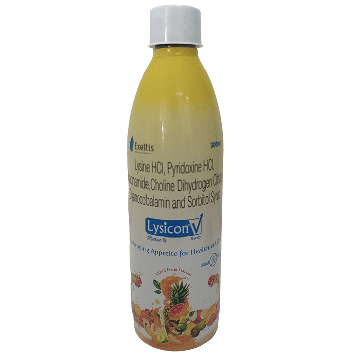 Lysicon V Syrup Mixed Fruit Sugar Free