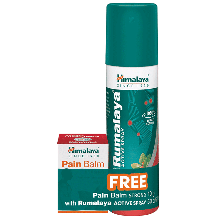 Himalaya Active Spray with 10gm Strong Pain Balm Free