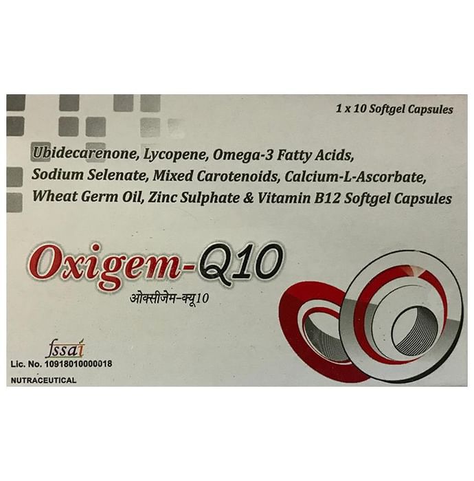 Oxigem-Q10 Soft Gelatin Capsule