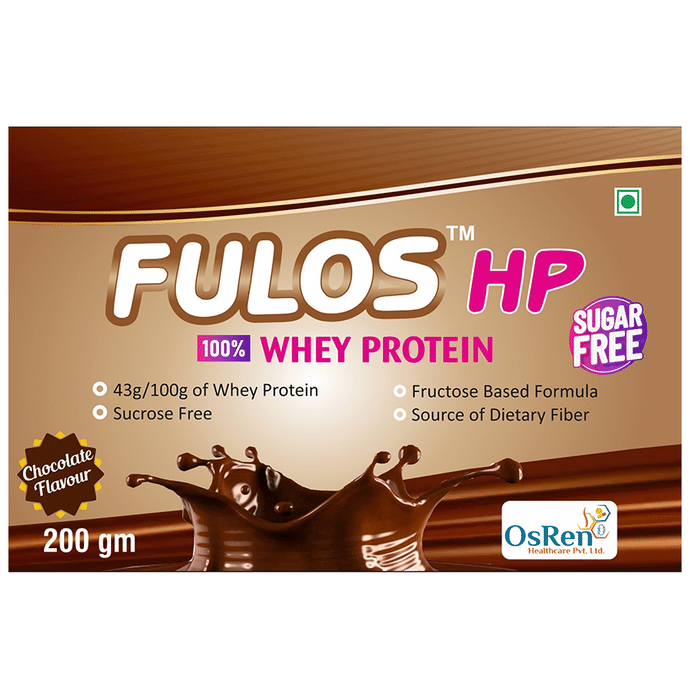 Fulos HP Whey Protein | Sugar Free | Flavour Chocolate Powder