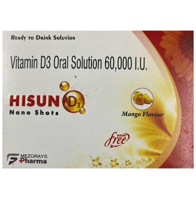 Hisun D3 Nano Shot (5ml Each) Mango Sugar Free