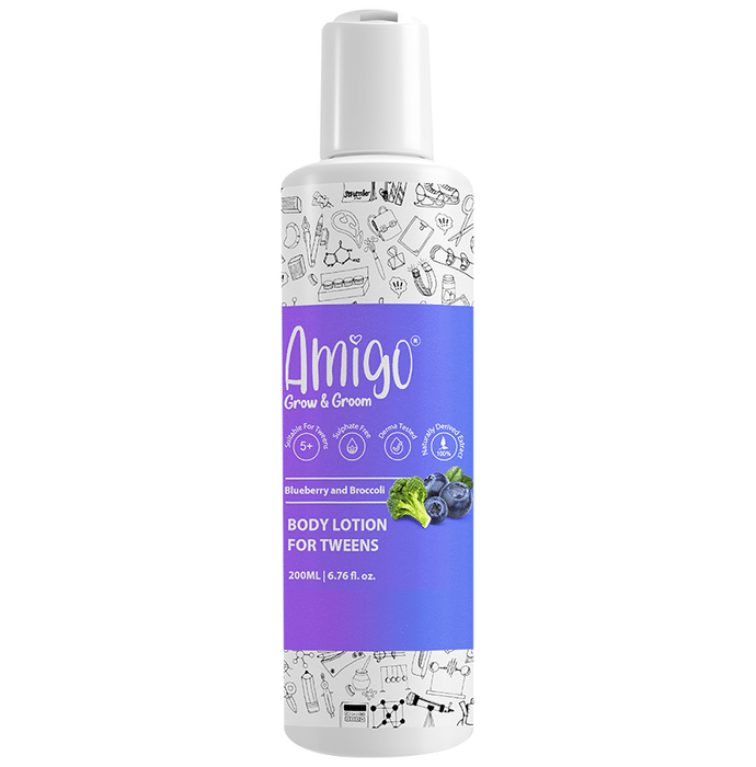 Amigo Blueberry and Broccoli Body Lotion for Tweens