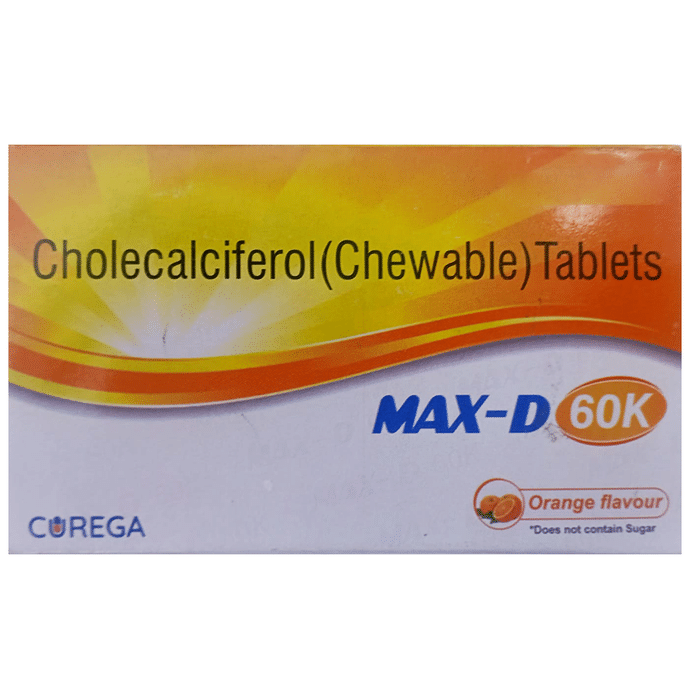 Max-D 60k Chewable Tablet Orange
