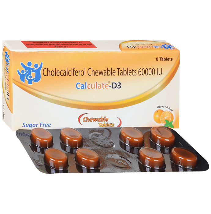 Calculate-D3 Chewable Tablet Orange & Mint Sugar Free