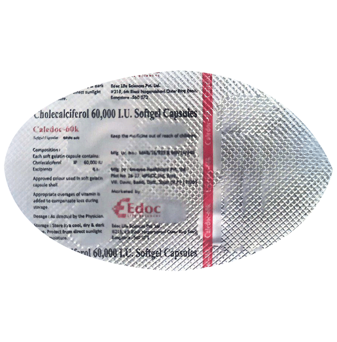 Caledoc 60K Soft Gelatin Capsule