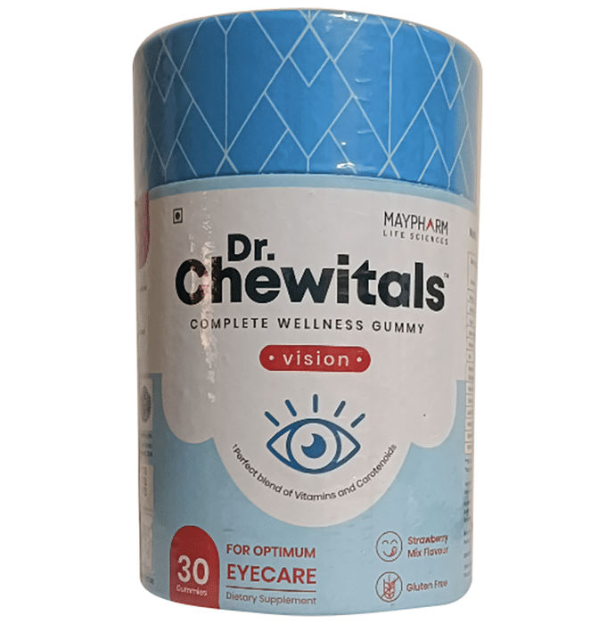 Maypharm Lifesciences Dr. Chewitals Complete Wellness Gummies Vision Strawberry Mix