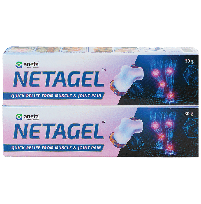 Netagel Quick Relief from Muscle & Joint pain Gel (30gm Each)