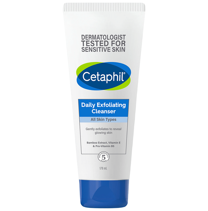 New Cetaphil Daily Exfoliating Cleanser with Vitamin E | For All Skin Types Cleanser