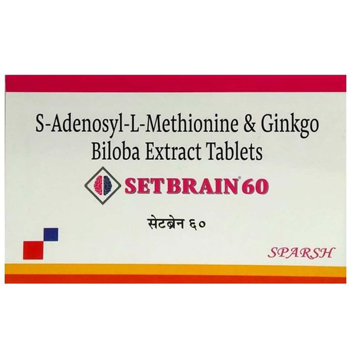 Setbrain 60 Tablet with S-Adenosyl-L-Methionine & Ginkgo Biloba Extract