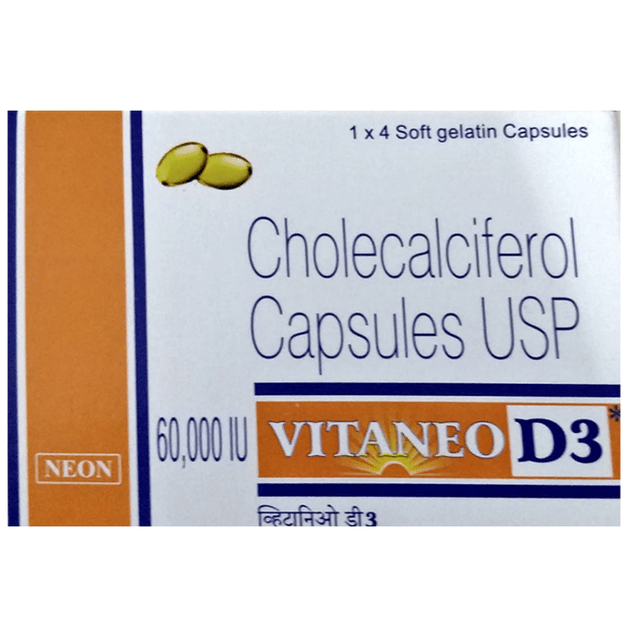 Vitaneo D3 60000 IU Soft Gelatin Capsule
