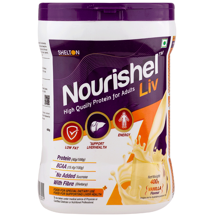 Nourishel Liv Protein Powder (400gm Each) Vanilla