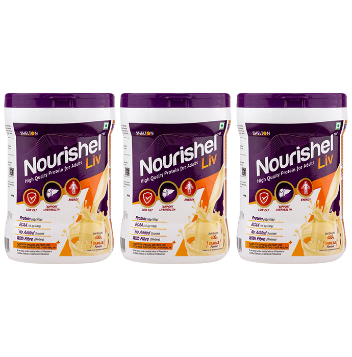 Nourishel Liv Protein Powder (400gm Each) Vanilla