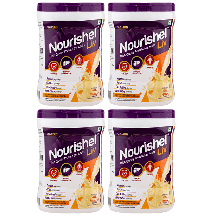 Nourishel Liv Protein Powder (400gm Each) Vanilla