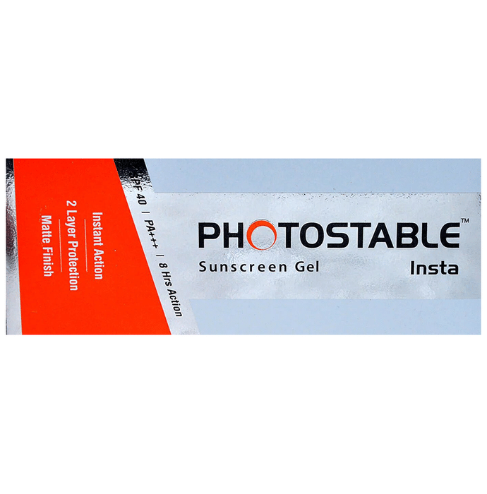Photostable Insta Sunscreen Gel SPF 40