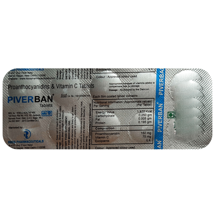 Piverban Tablet
