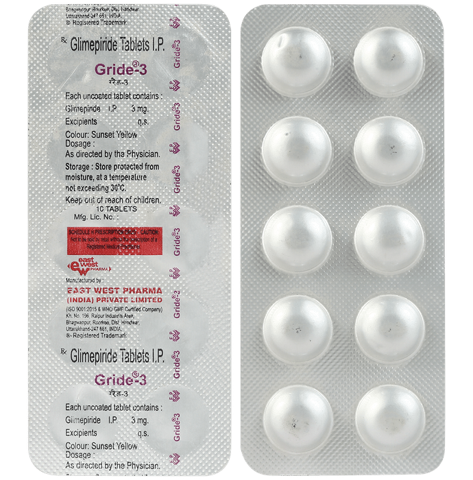 Gride 3mg Tablet