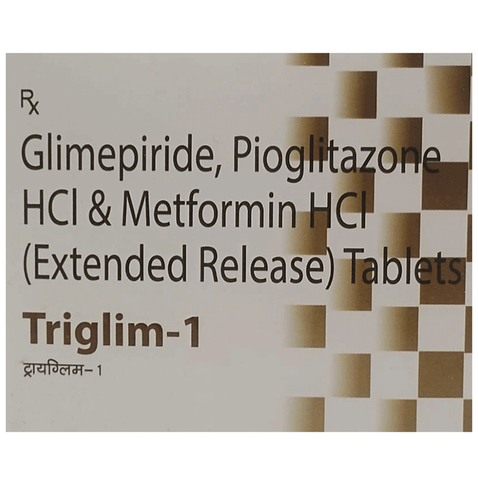 Triglim 1mg/500mg/15mg Tablet