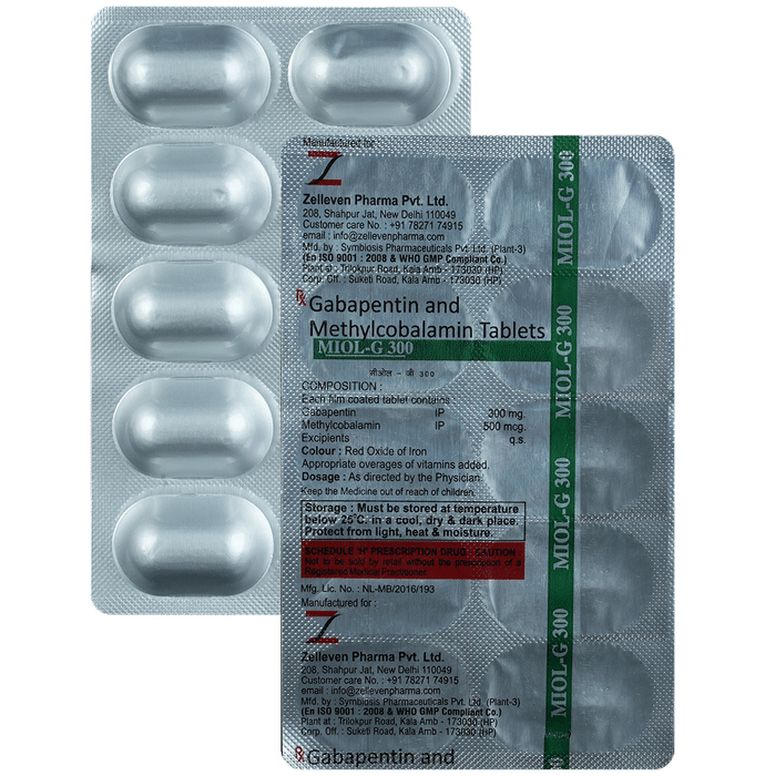 Miol G 300 mg/500 mcg Tablet