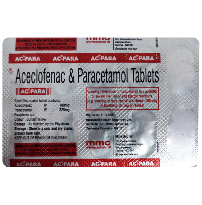 AC Para 100mg/325mg Tablet