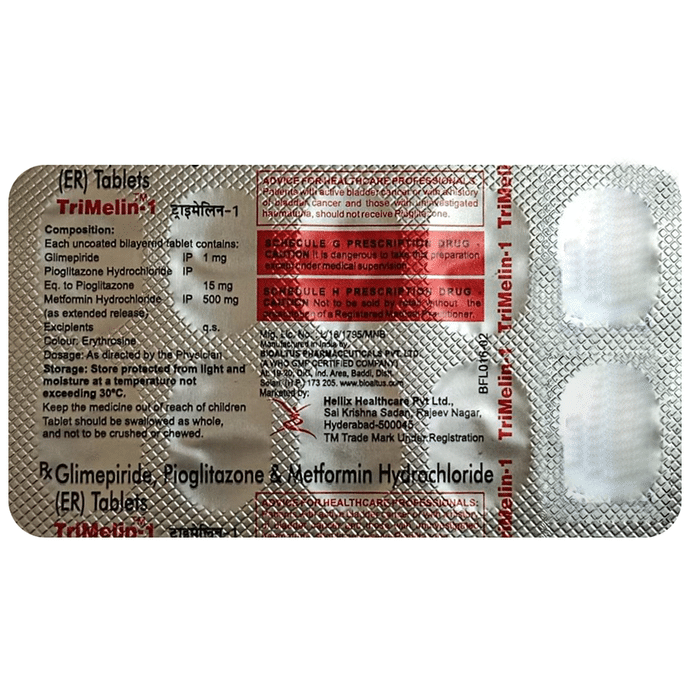 Trimelin 1mg/500mg/15mg Tablet ER