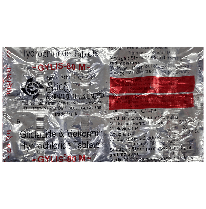 Gylis M 80mg/500mg Tablet
