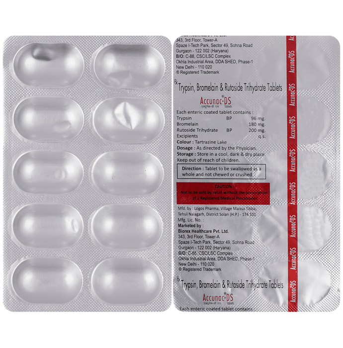 Accunac DS 180mg/96mg/200mg Tablet