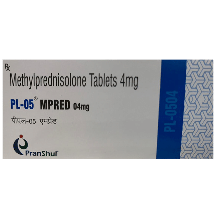 PL 05 Mpred 04mg Tablet