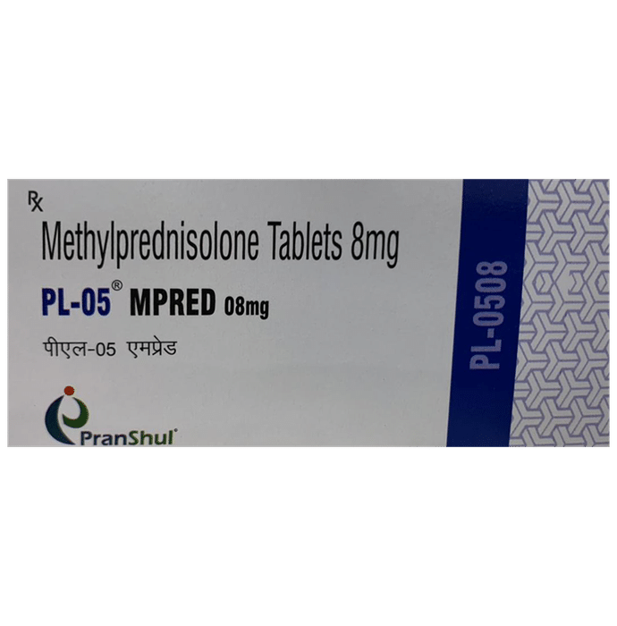 PL 05 Mpred 08mg Tablet