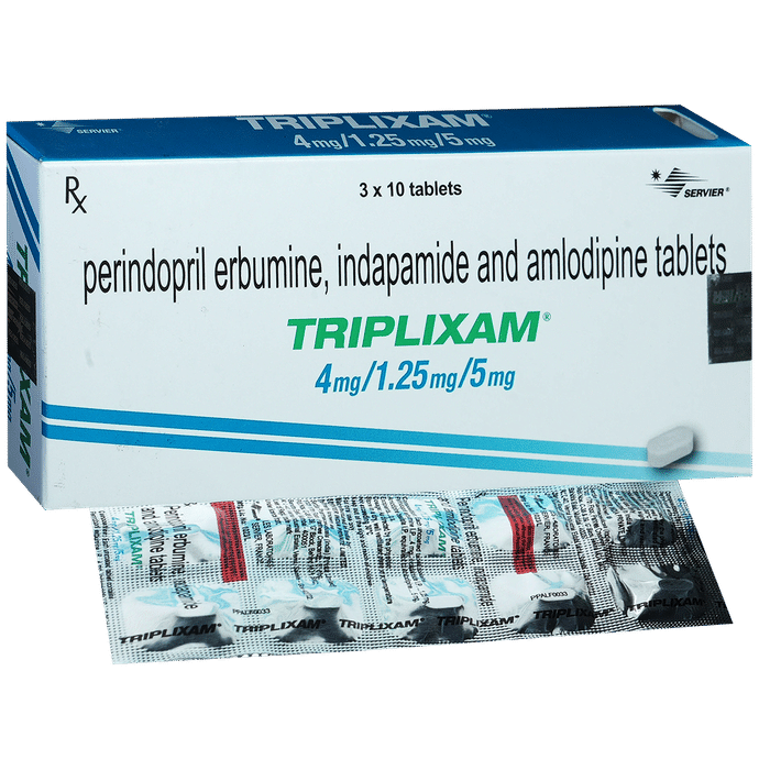 Triplixam 4mg/1.25mg/5mg Tablet