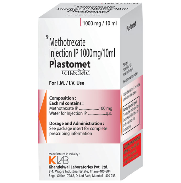 Plastomet 1000mg Injection