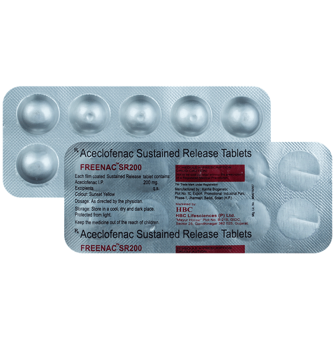 Freenac 200mg Tablet SR