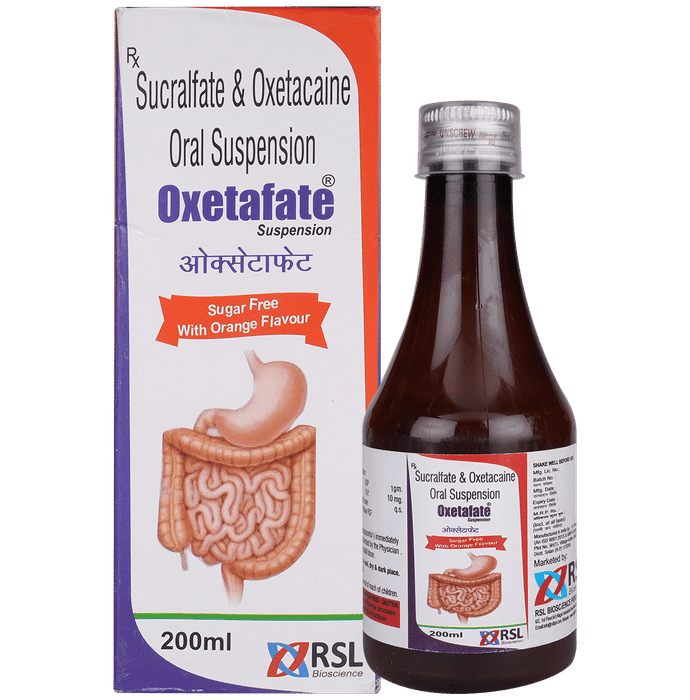 Oxetafate Oral Suspension Orange Sugar Free