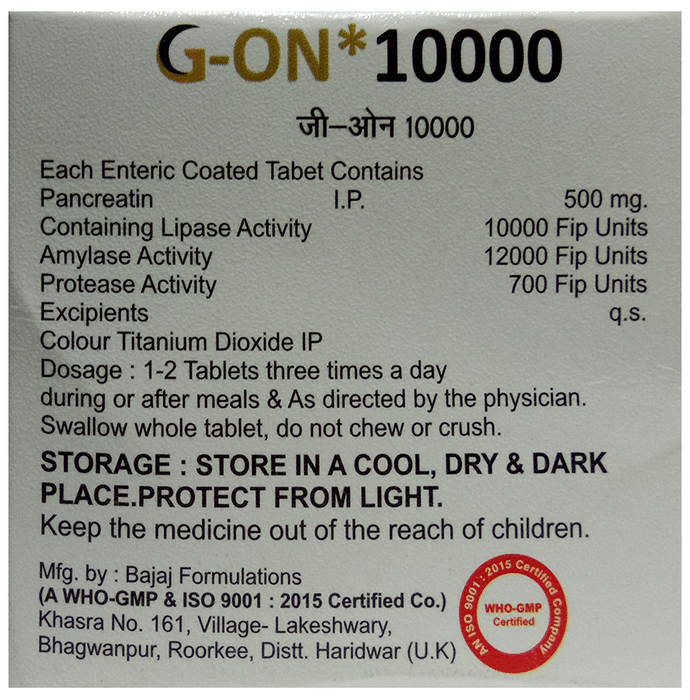 G-ON 10000 Tablet